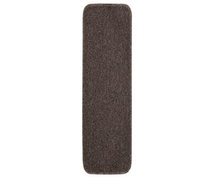 vidaXL 15x Alfombrillas de Escalera Antideslizante Autoadhesiva Protector Alfombra Peldaños Adhesivos Decoración Amortiguación Marrón 75x20 cm