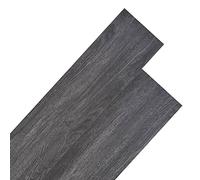 vidaXL 18x Lámina Suelo no Autoadhesivos Baldosa Azulejo Cocina Salón Antiestático Impermeable Antideslizante 5,26m² PVC 2mm Negro Blanco