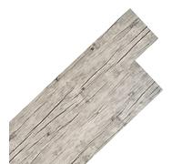 vidaXL 18x Lámina Suelo no Autoadhesivos Baldosa Azulejo Cocina Salón Antiestático Impermeable Antideslizante 5,26 m² 2mm PVC Gris Claro