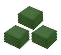 vidaXL 18x Losetas Protección de Caídas Baldosa Suelo Parque Muebles Proteger Máquinas de deporte Gimnasios Piso Alfombra de Goma Verde