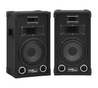 vidaXL 2X Altavoces Pasivos Escenario Profesional HiFi Caja Alta Fidelidad Reuniones Eventos Fiesta Casa Cine Sistema Sonido 800 W Negro