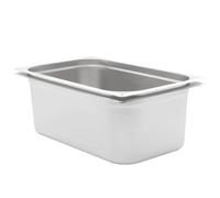 vidaXL 2X Bandejas Gastronorm Alimentos GN 1/1 Utensilios Calientaplatos Plato Platillo Cocina Comida Buffet Baño María 200 mm Acero Inoxidable