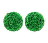 vidaXL 2X Bolas de Boj Artificial Adorno Floral Planta Decoración Jardineras Macetas Colgarlas con Cadena Jardín Patio Interior Exterior 22 cm