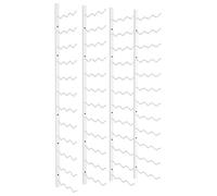 Botellero de pared para 36 botellas 2 unidades hierro blanco