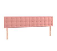 vidaXL 2X Cabeceros Dormitorio Cabezal Estructura Cama Tapizado Mueble Adorno Decoración Habitación Casa Hogar Terciopelo Rosa 100x5x78/88 cm