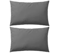 vidaXL 2X Cojines de Exterior 60x40cm Gris Almohada Muebles Jardín Decoración