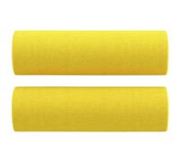 vidaXL 2X Cojines Decorativos Almohada para Sofá Silla Sala de Estar Salón Dormitorio Habitación Coche Hogar Interior Tela Amarillo Claro