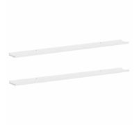 vidaXL Estantes de pared Repisa flotante 2 piezas Blanco 115x9x3 cm