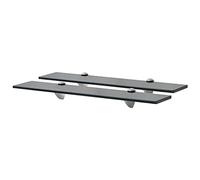 vidaXL 2X Estantes Flotantes Balda Colgantes Expositora Almacenamiento Estantería Montado para Libros y Objetos Decoración Pasillo Vidrio 60x10cm