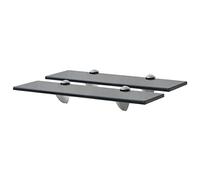 vidaXL 2X Estantes Flotantes Balda Montado Colgantes Expositora Estantería para Libros y Objetos Decoración Parillo Almacenamiento Vidrio 40x20cm