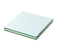 vidaXL 2X Estantes Panel Balda Placa Estantería para Casas o Tiendas de Pared Expositora Estantería Decoración de Vidrio Transparente 20x15cm