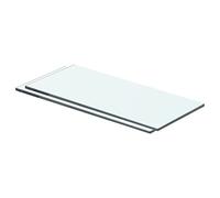 vidaXL 2X Estantes Panel Balda Placa Estantería para Casas o Tiendas de Pared Expositora Estantería Decoración de Vidrio Transparente 40x12cm