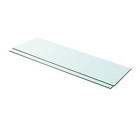 vidaXL 2X Estantes Panel Balda Placa Estantería para Casas o Tiendas de Pared Expositora Estantería Decoración de Vidrio Transparente 100x30cm