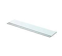 vidaXL 2X Estantes Panel Balda Placa Estantería para Casas o Tiendas de Pared Expositora Estantería Decoración de Vidrio Transparente 80x15cm