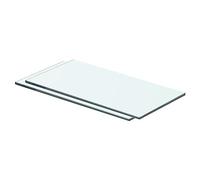 vidaXL 2X Estantes Panel Balda Placa Estantería para Casas o Tiendas de Pared Expositora Estantería Decoración de Vidrio Transparente 40x15cm