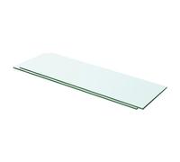 vidaXL 2X Estantes Panel Montados Colgante Cristal Hojas de Pared Forma de Almacenamiento Estantería de Exhibición de Vidrio Transparente 60x15 cm