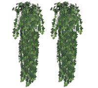 vidaXL 2X Hiedra Artificial Decorativo Casa Colgante Hoja Planta Artificial
