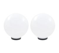 vidaXL 2X Lámpara Jardín Luz LED Esférica Bola 30 cm Iluminación Patio Terraza