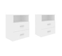 VidaXL 803273 mesa de noche Blanco