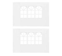 vidaXL 2x paredes laterales para carpa de fiesta con ventana blanco