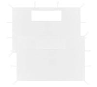 vidaXL 2X Paredes Laterales de Cenador con Ventana Tienda Toldo Pabellón Panel Exterior Carpa Fiesta Accesorio Jardín Patio Cerramientos Blanco