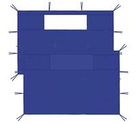 vidaXL 2X Paredes Laterales de Cenador con Ventana Tienda Toldo Pabellón Panel Exterior Carpa Fiesta Accesorio Jardín Patio Cerramientos Azul