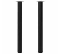 vidaXL 2 Patas modelos Telescópicas para Mesa ajustables 710mm-1100mm Negro
