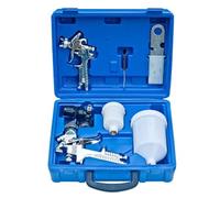 vidaXL 2X Pistolas Neumáticas de Spray Pulverizadora de Pintura HVLP Maletín