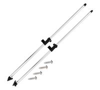 vidaXL 2X Postes de Soporte de Toldos Bimini para Barcos Repuesto Recambios Accesorios de Embarcaciones Botes Longitud Ajustable Aluminio