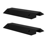 Rampa de umbral puente 2 uds goma 80x40x8 cm