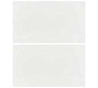 vidaXL 2x Tablas de Cortar Protector Encimera de Cocina Cubierta Placa de Inducción Alimentos Fácil Limpiar Burbujas Transparentes Vidrio Templado