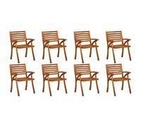 vidaXL 2X Tumbonas Mecedoras Accesorios Jardín Terraza Diseño Elegante Moderno Uso Interiores Exteriores Resistente Duradera Madera Maciza de Acacia