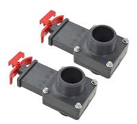 vidaXL 2X Válvulas para Piscina Rosca Macho Equipamientos Accesorios para Piscinas SPA Patio Jardin Terraza Exterior Aire Libre 1.5" Pulgadas