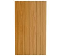 vidaXL 36x Panel de Tejado Plancha Lámina de Techo para Garaje Caseta Placa Cobertizos Establos Casas Móviles Acero Galvanizado Color Madera 80x45 cm