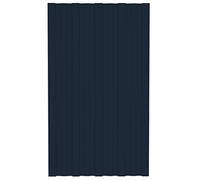 vidaXL 36x Panel para Tejado Plancha Lámina de Techo para Garaje Caseta Placa Cobertizos Establos Casas Móviles Acero Galvanizado Antracita 80x45 cm