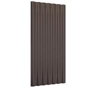 vidaXL 36x Paneles de Tejado Lámina Techo Garaje Corrugado Metálico Acanalado Cobertizo Establos Casas Móviles Acero Recubierto Marrón