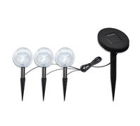 VidaXL Pack 3 Lámparas de Bola LED para Jardín con Panel Solar