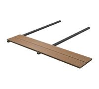 vidaXL 48 tablones de madera de teca, WPC, modernos, resistentes, para exteriores, suelo modular para patio, balcón y jardín