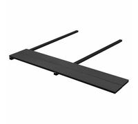 vidaXL 48 tablones de suelo modular para patio, color negro, de WPC, moderno, resistente, para patio, balcón y jardín