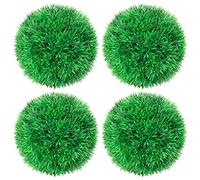 vidaXL 4X Bolas de Boj Artificial Adorno Floral Planta Decoración Jardineras Macetas Colgarlas con Cadena Jardín Patio Interior Exterior 12 cm