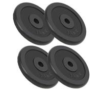 vidaXL 4X Discos de Pesas de Hierro Fundido 4x7,5 kg Fitness Musculación Gimnasio