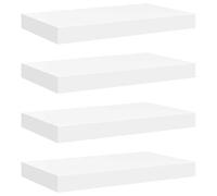 Estantes Flotantes De Pared 4 Uds Mdf Blanco 40x23x3,8 Cm Vidaxl