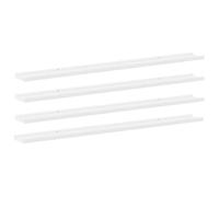 Estantes De Pared 4 Unidades Blanco 115x9x3 Cm Vidaxl