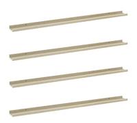 vidaXL 4X Estantes de Pared Repisa Flotante Balda Estantería Salón Sala Estar Estudio Exhibición Colgante Decoración Blanco y Roble Sonoma 115x9x3 cm