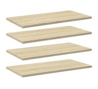 vidaXL 4X Estantes Estantería Estudio Salón Decoración Libros Librería Librero Biblioteca Tablero Extra Madera Contrachapada Roble Sonoma 60x30x1,5 cm