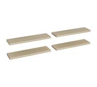 Estantes Flotantes De Pared 4 Uds Mdf Roble 90x23,5x3,8 Cm Vidaxl