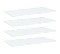 vidaXL 4X Estantes para Estantería Estudio Salón Decoración Libros Librería Librero Biblioteca Tablero Extra Madera Contrachapada Blanco 60x30x1,5 cm