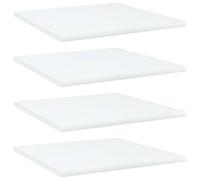 vidaXL 4X Estantes para Estantería Estudio Salón Decoración Libros Librería Librero Biblioteca Tablero Extra Madera Contrachapada Blanco 40x40x1,5 cm