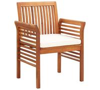 Sillas De Comedor De Jardãn 4 Uds Con Cojines Madera De Acacia Vidaxl