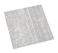 vidaXL 55x Lamas para Suelo Autoadhesivas Baldosa Azulejo Salón Habitación Antiestático Ignífugo Impermeable Antideslizante PVC 5,11 m² Gris